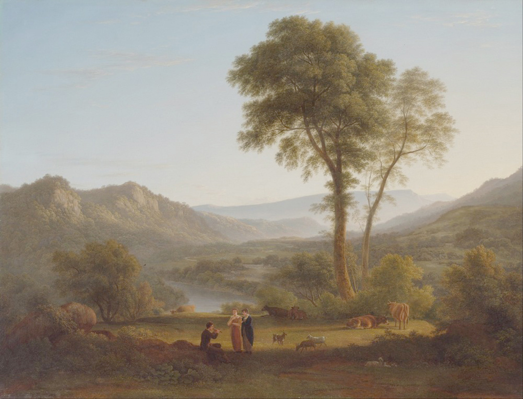 Affresco Классические пейзажи John Glover, At Matlock mist rising
