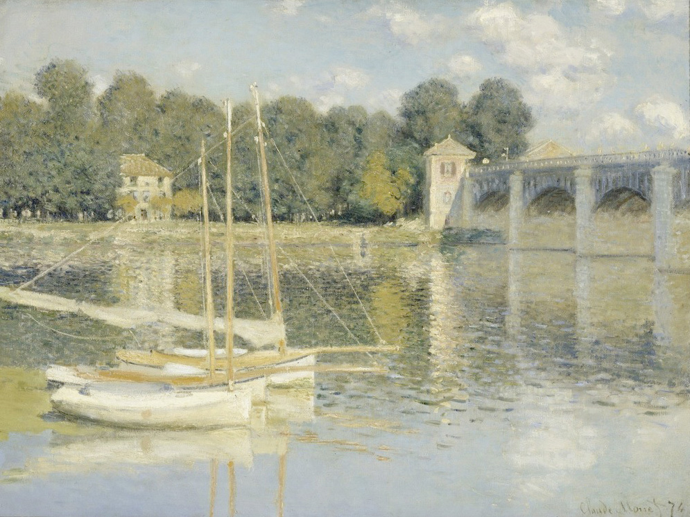 Affresco Импрессионисты и постимпрессионисты Claude Monet, The Argenteuil Bridge