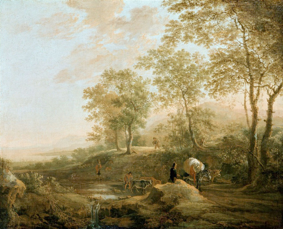 Affresco Классические пейзажи Both Jan, Banks of a Brook