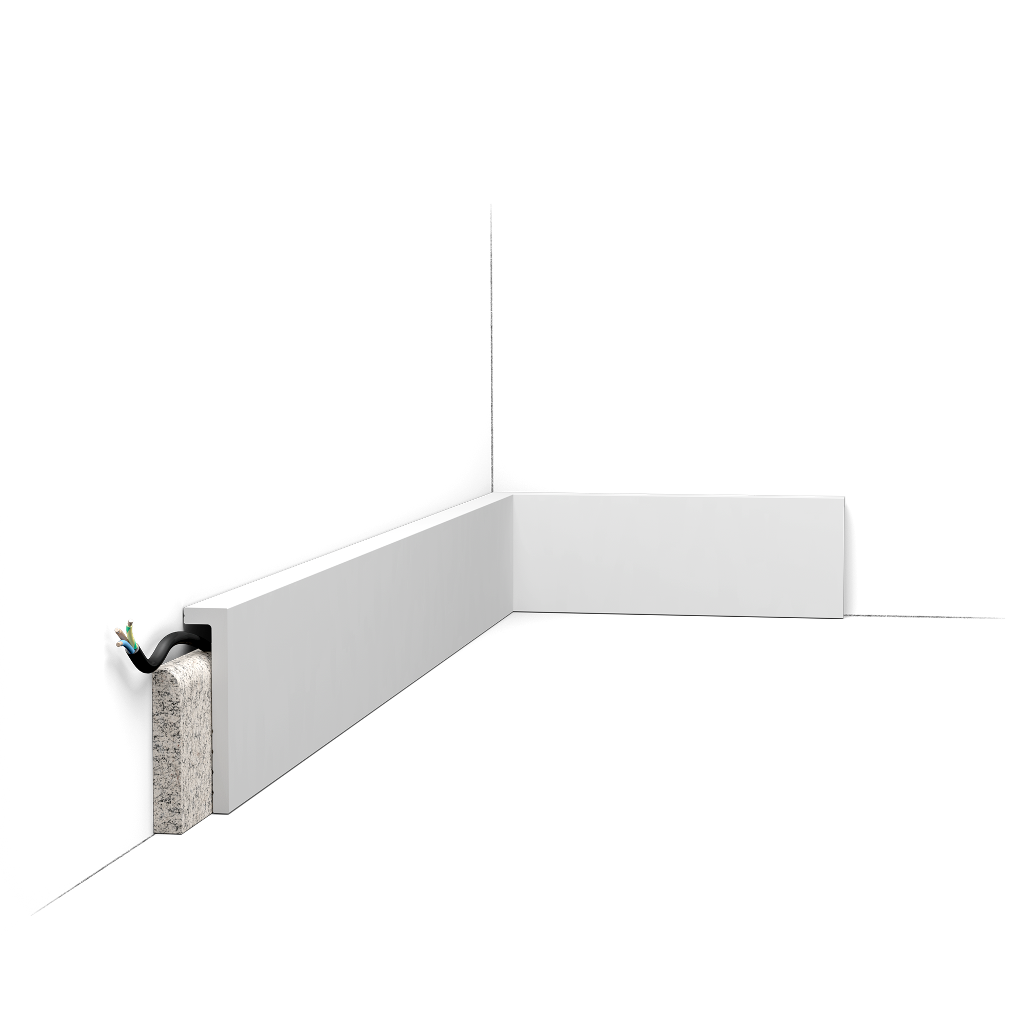 SX171 КВАДРАТ/SQUARE Плинтус напольный Orac