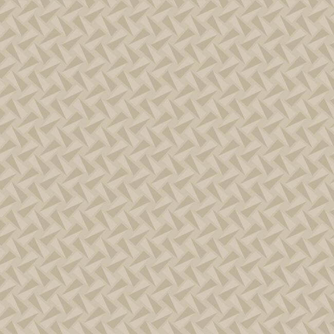 York  Geometric Resource Library  Petite Pivots Wallpaper- Sand GM7572