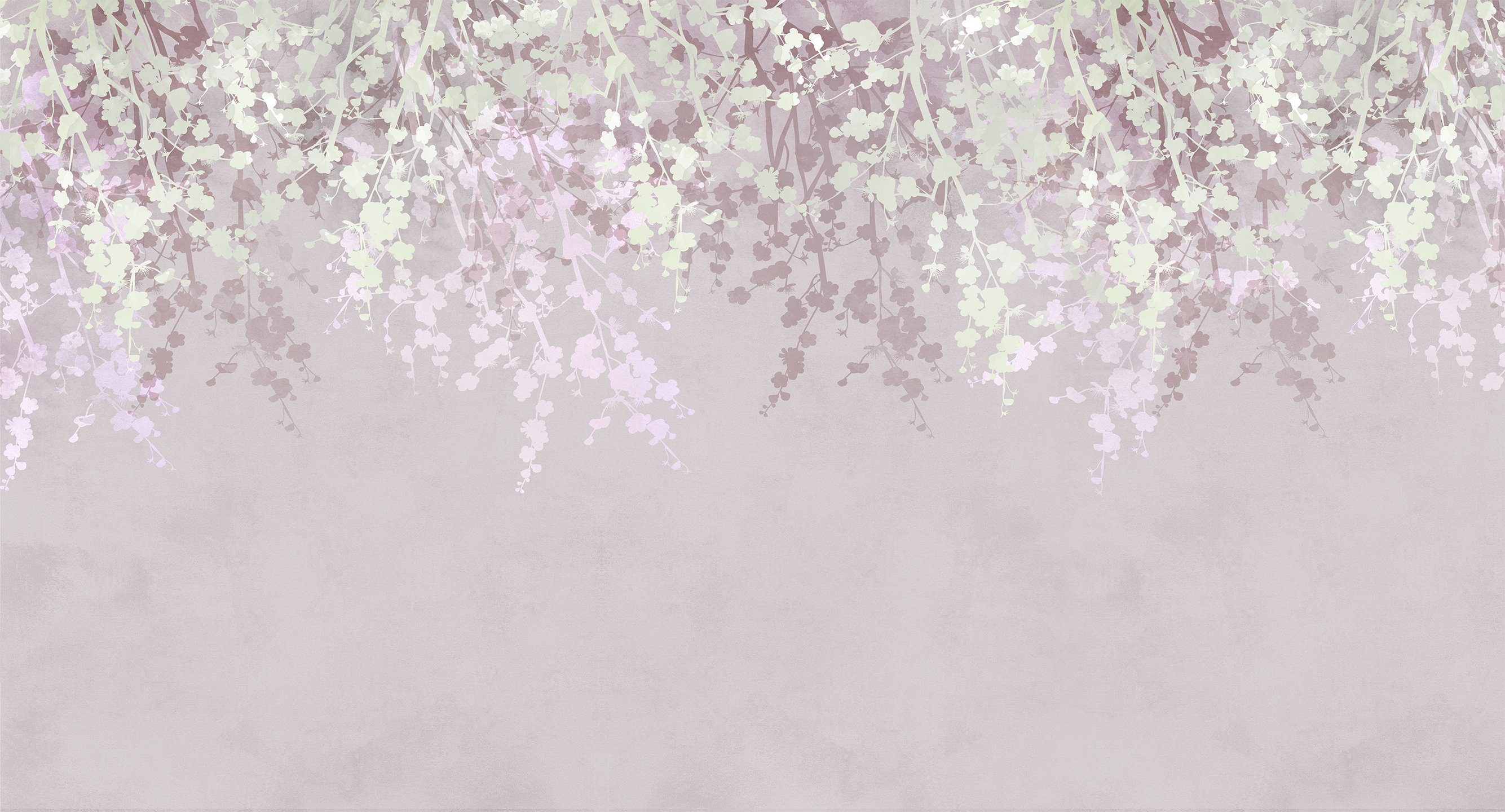 476001 Creativille цветущие ветки в акварельном стиле