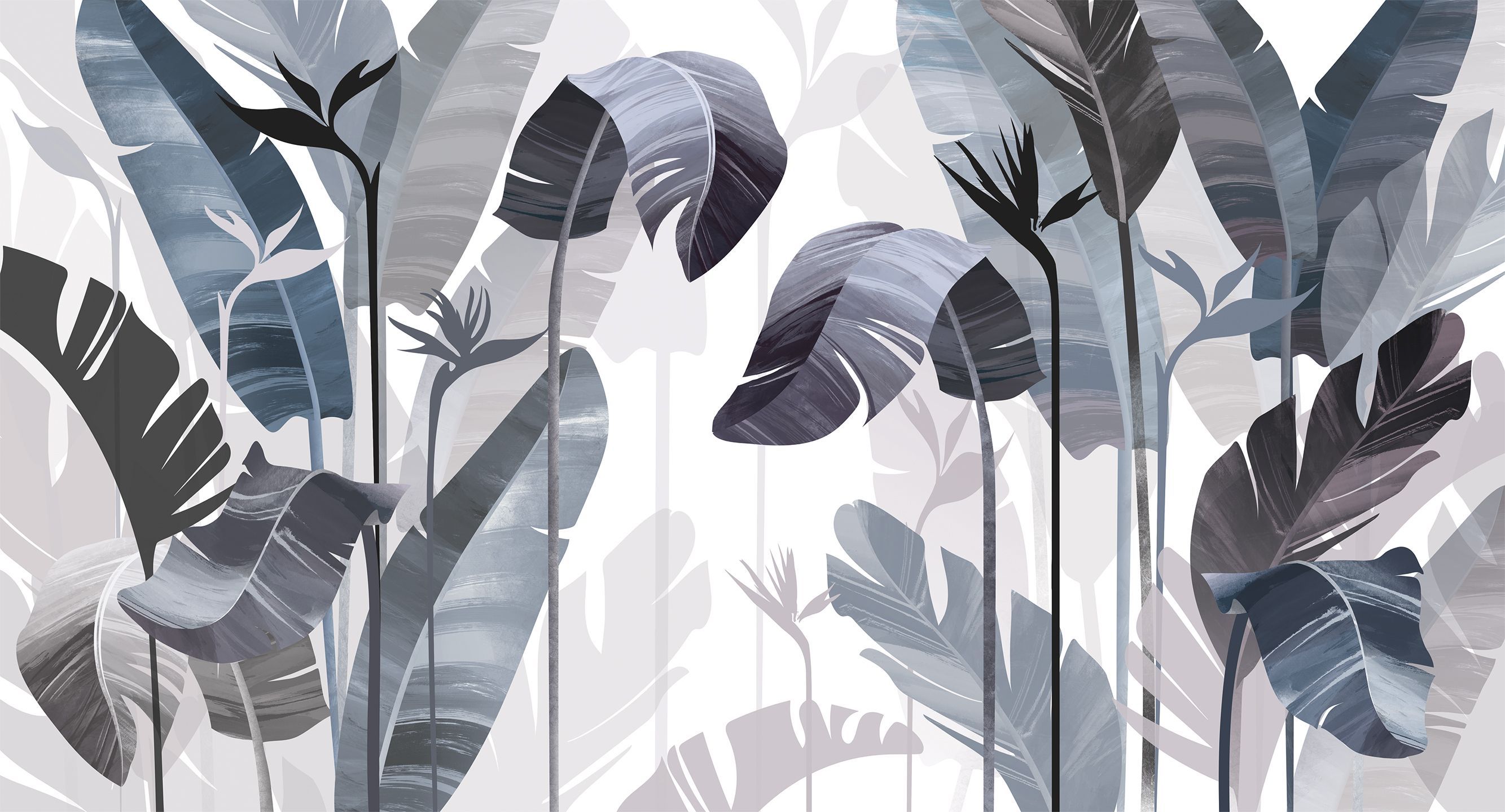 424604 Creativille стрелиция и тропические листья