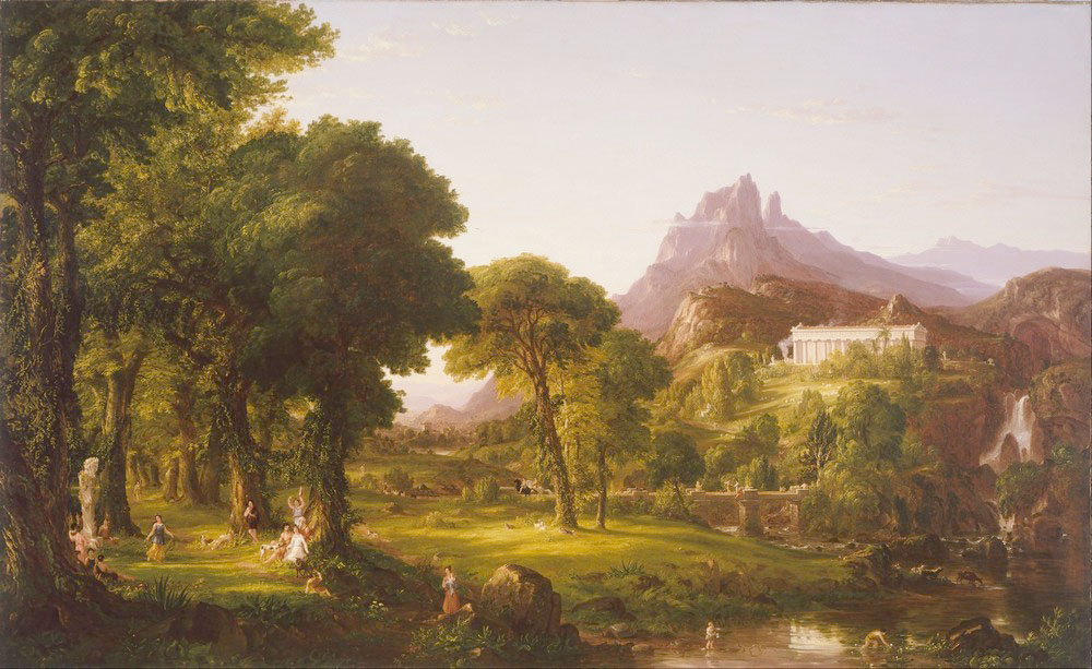 Affresco Классические пейзажи Thomas Cole,  Dream of Arcadia