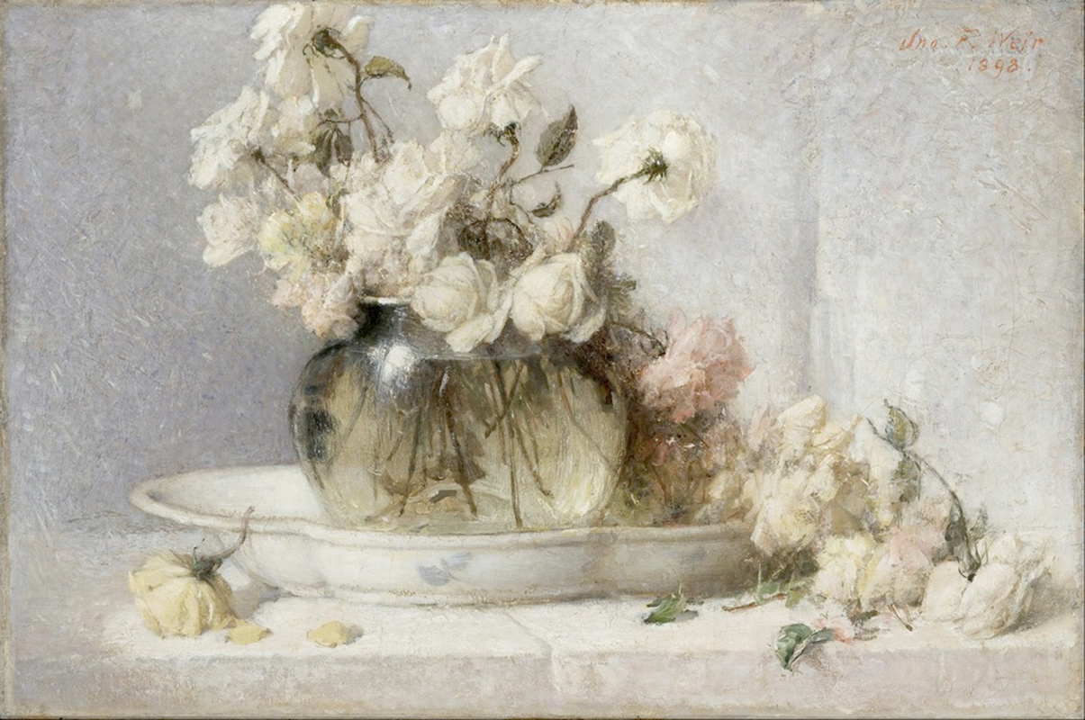 Affresco Натюрморт John Ferguson Weir, Roses