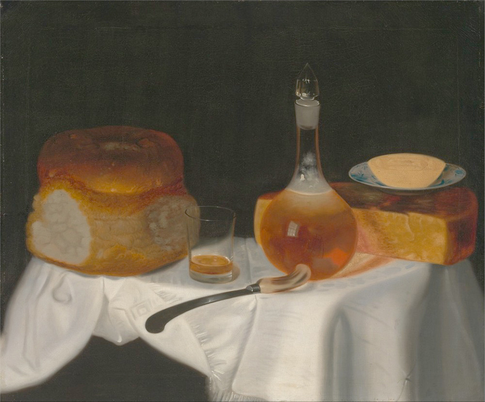 Affresco George Smith, Still Life of Bread Butter and Cheese