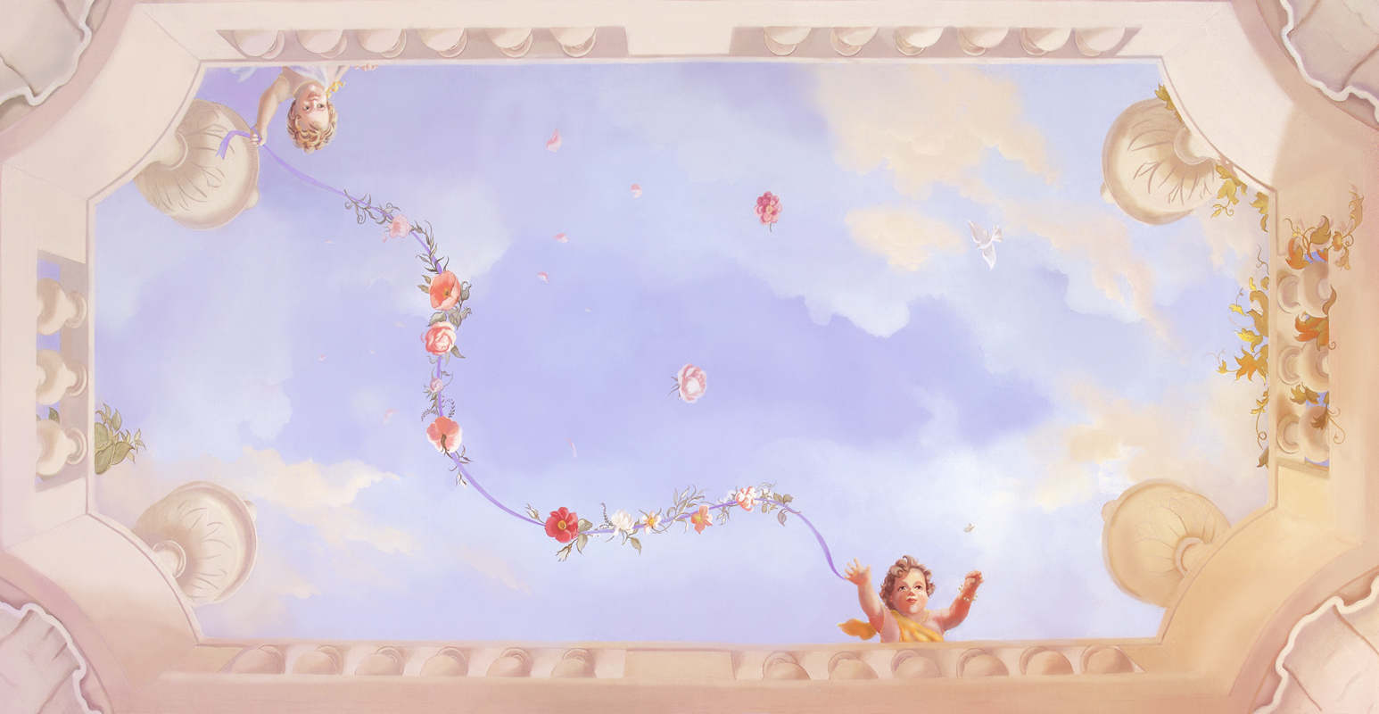 Affresco Сюжеты для потолков 9115