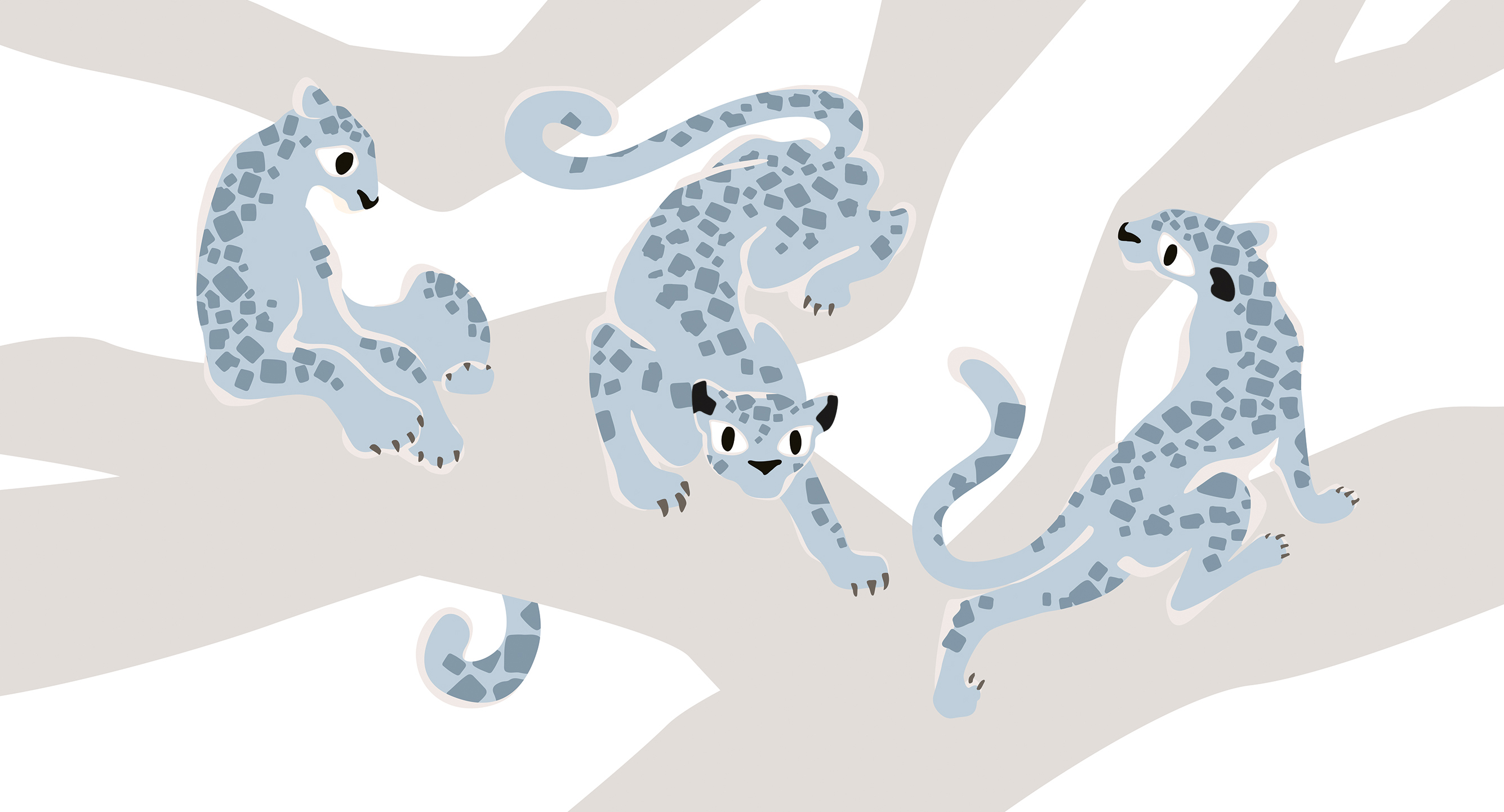 266103 Creativille Леопарды на дереве