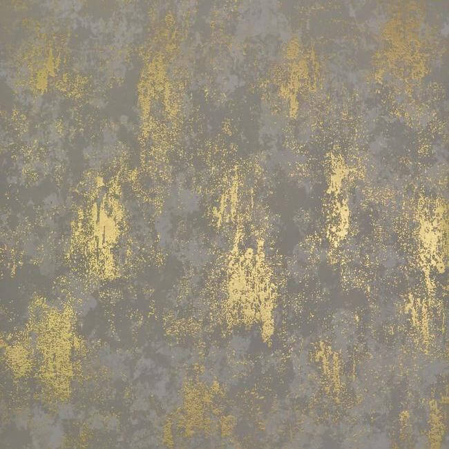 York  Antonina Vella Wallpaper  Nebula Wallpaper- Khaki/Gold NW3574