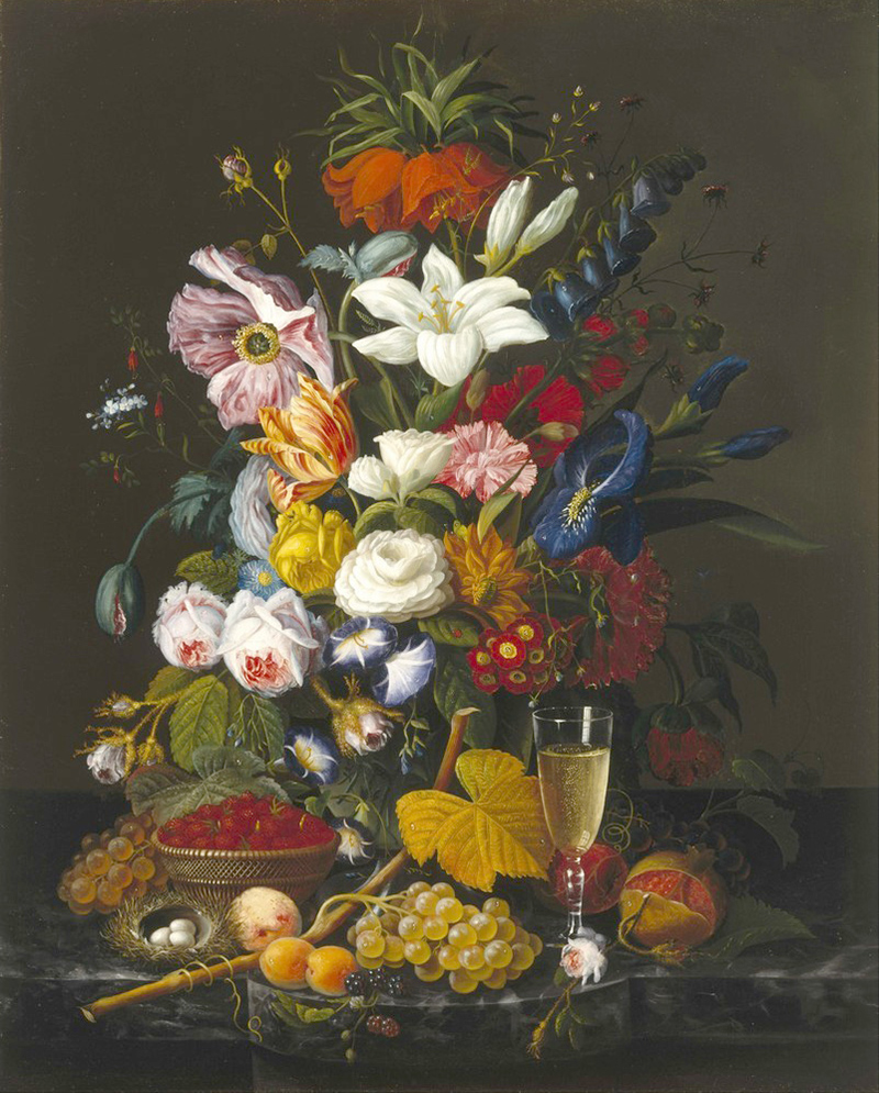 Affresco Натюрморт Severin Roesen, Victorian Bouquet