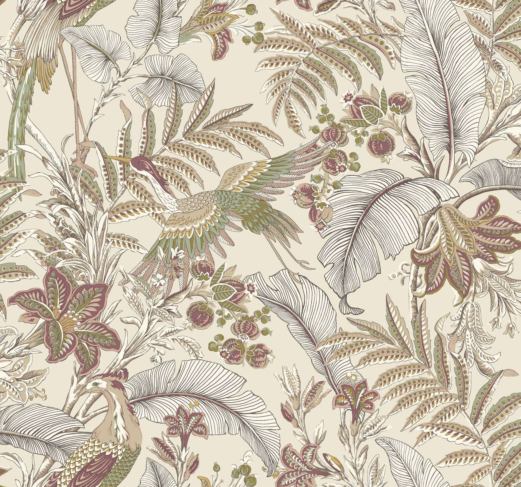 York  Antonina Vella Wallpaper  Heronwood- Mulberry AB3101