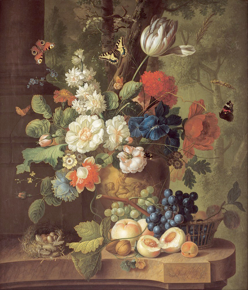 Affresco Натюрморт Jan van Os, Flowers