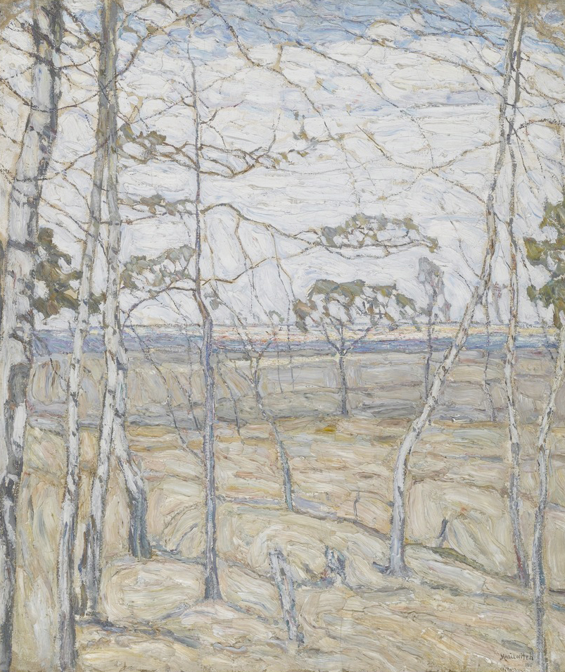Affresco Импрессионисты и постимпрессионисты Abraham Manievich, Birch Trees