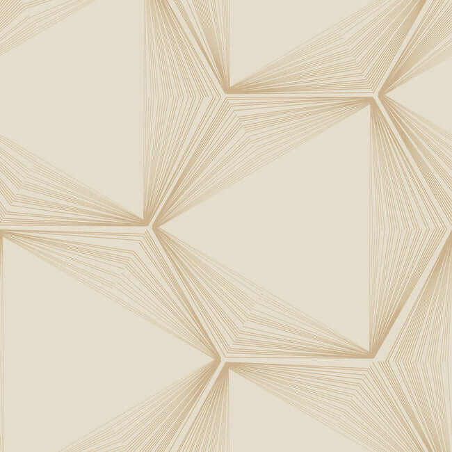 York  Candice Olson Wallcoverings  Honeycomb Premium Peel + Stick Wallpaper- Sand/Gold PSW1416RL
