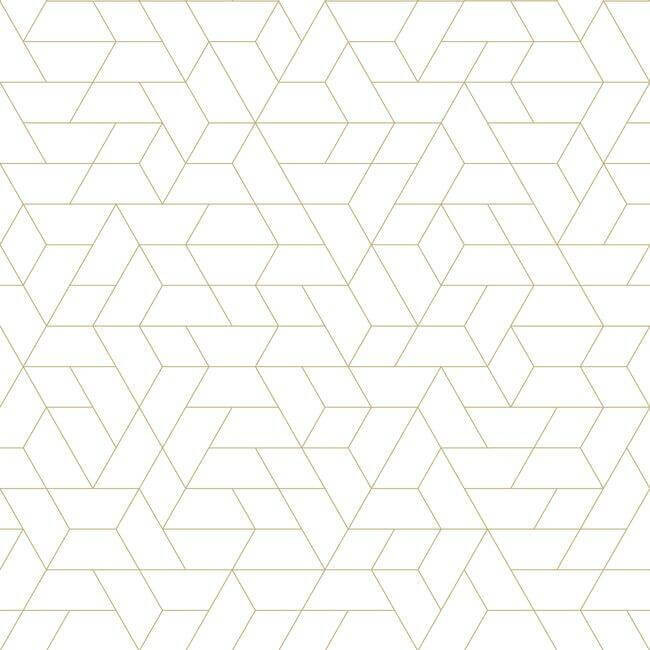 York  Geometric Wallpaper  Point of View Wallpaper- Gold SW7456