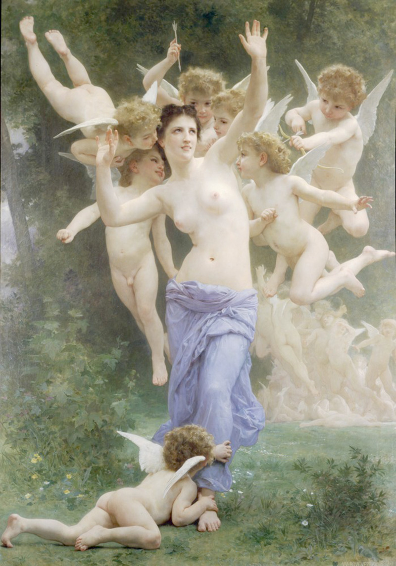 Affresco Античные сюжеты William Adolphe Bouguereau Le Guepier