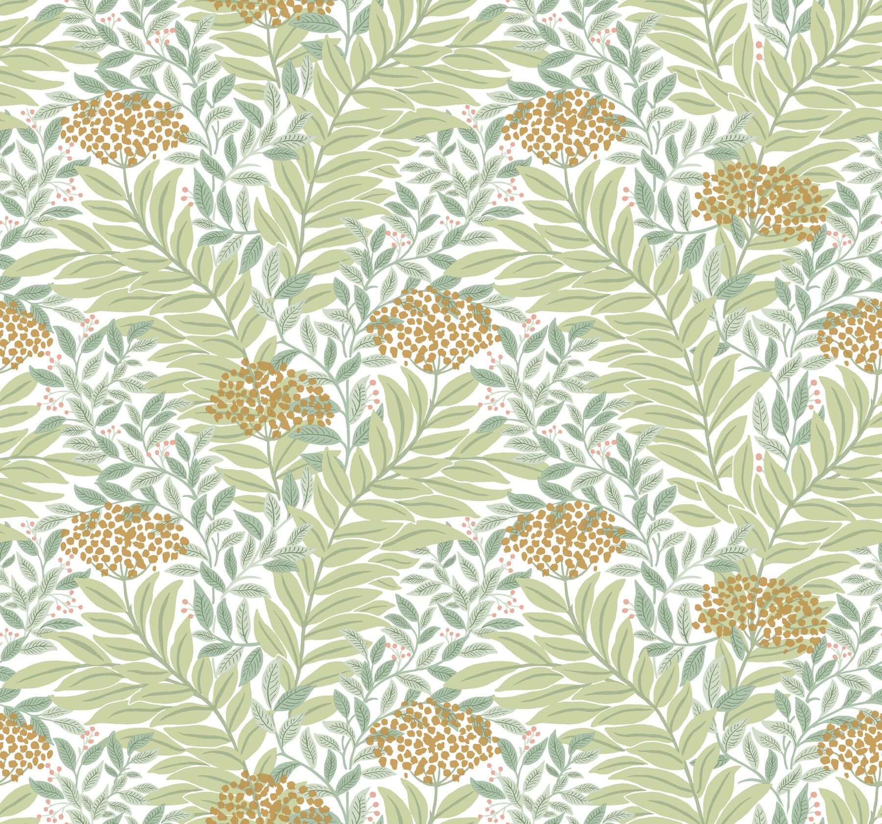 York  Rifle Paper Co. Wallcoverings  Highgrove Wallpaper- White RF7501
