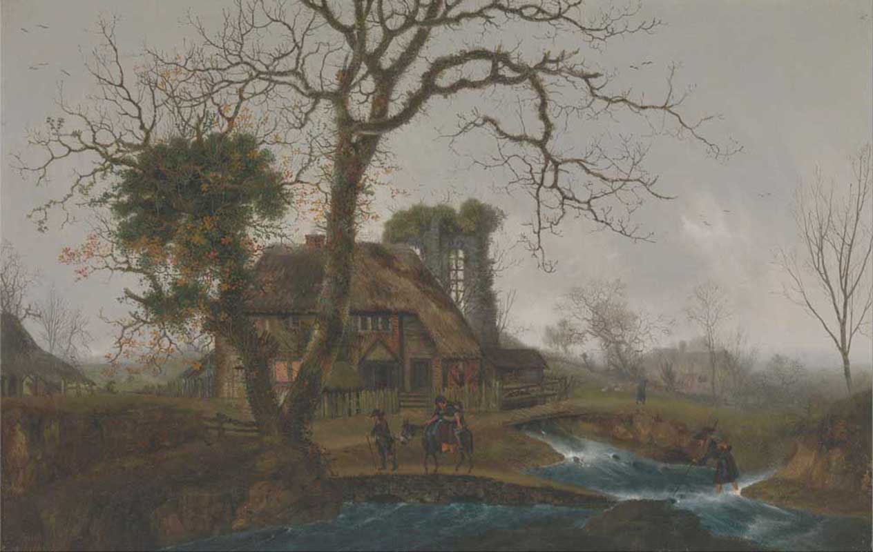 Affresco Классические пейзажи George Smith, Winter landscape