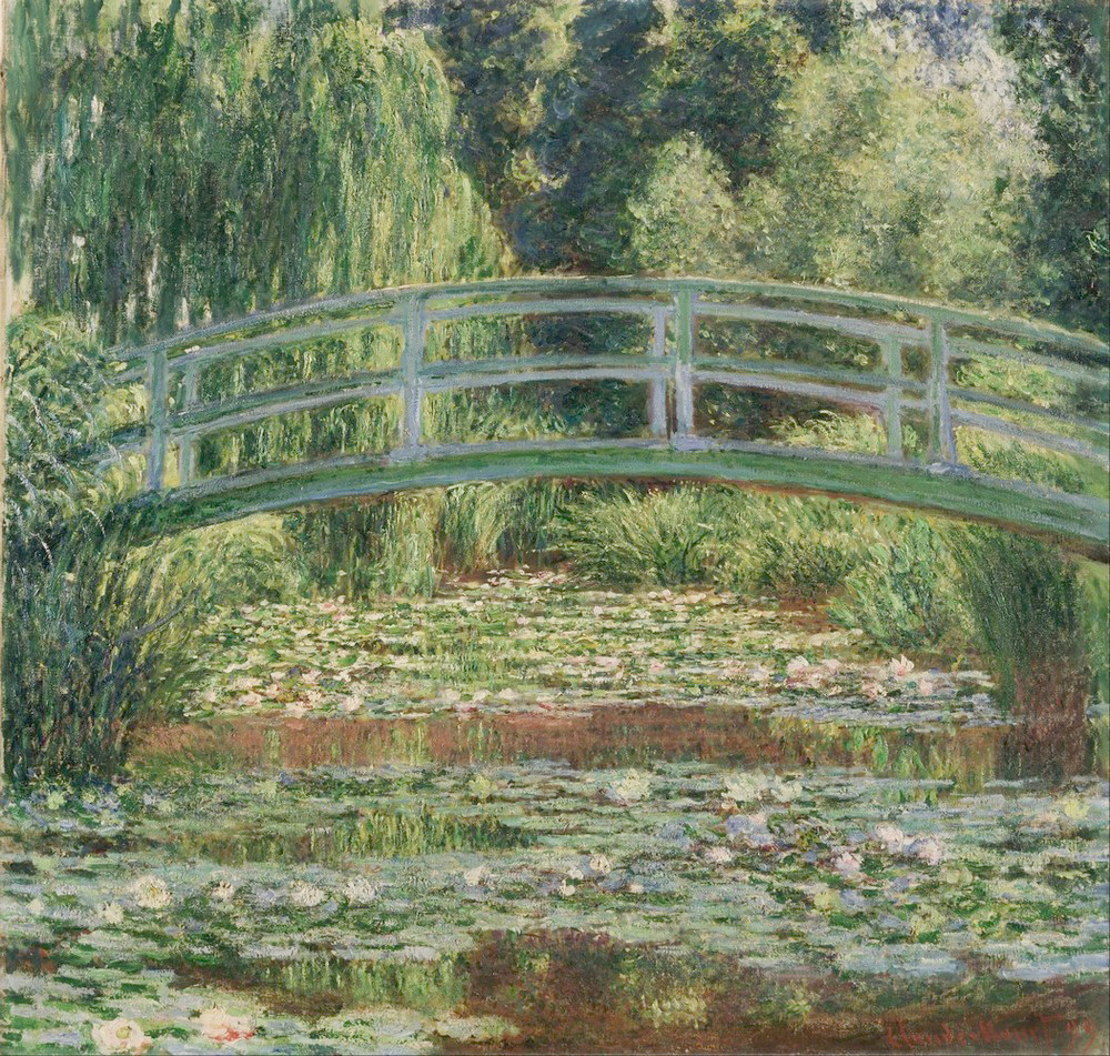 Affresco Импрессионисты и постимпрессионисты Claude Monet, The Japanese Footbridge and the Water Lily Pool Giverny