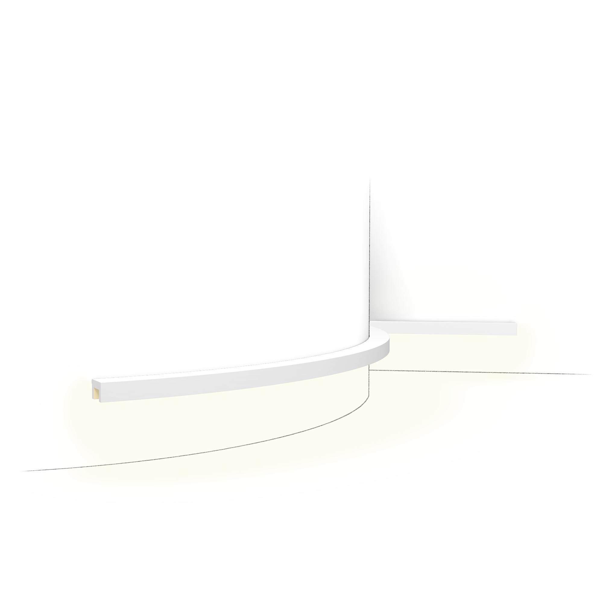 Гибкий профиль для нижней подсветки CX190F U-ПРОФИЛЬ/U-PROFILE