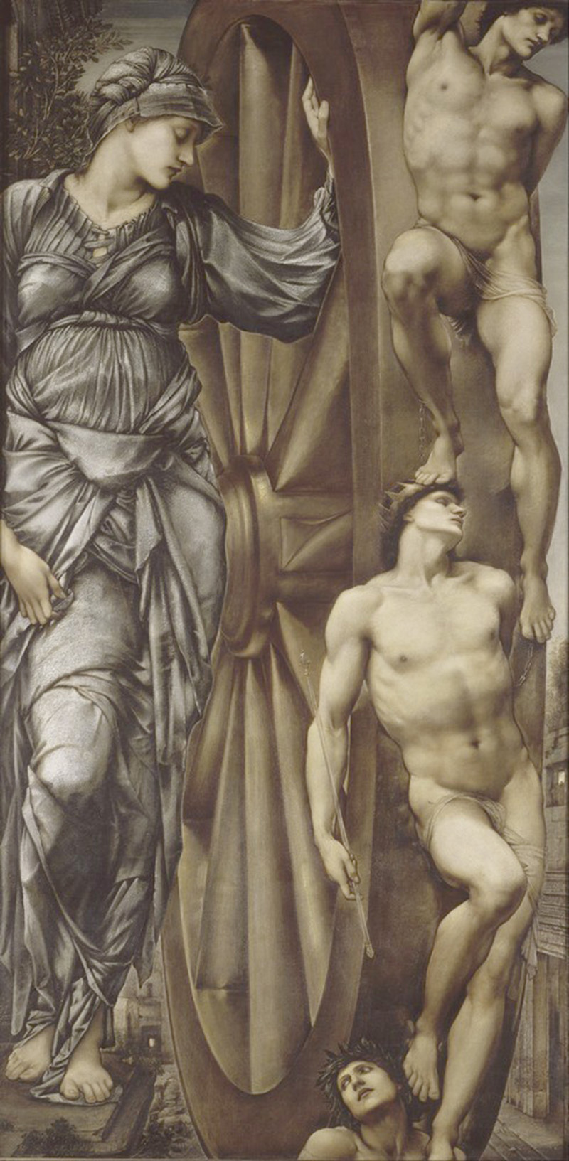 Affresco Античные сюжеты Edward Burne Jones The Wheel of Fortune