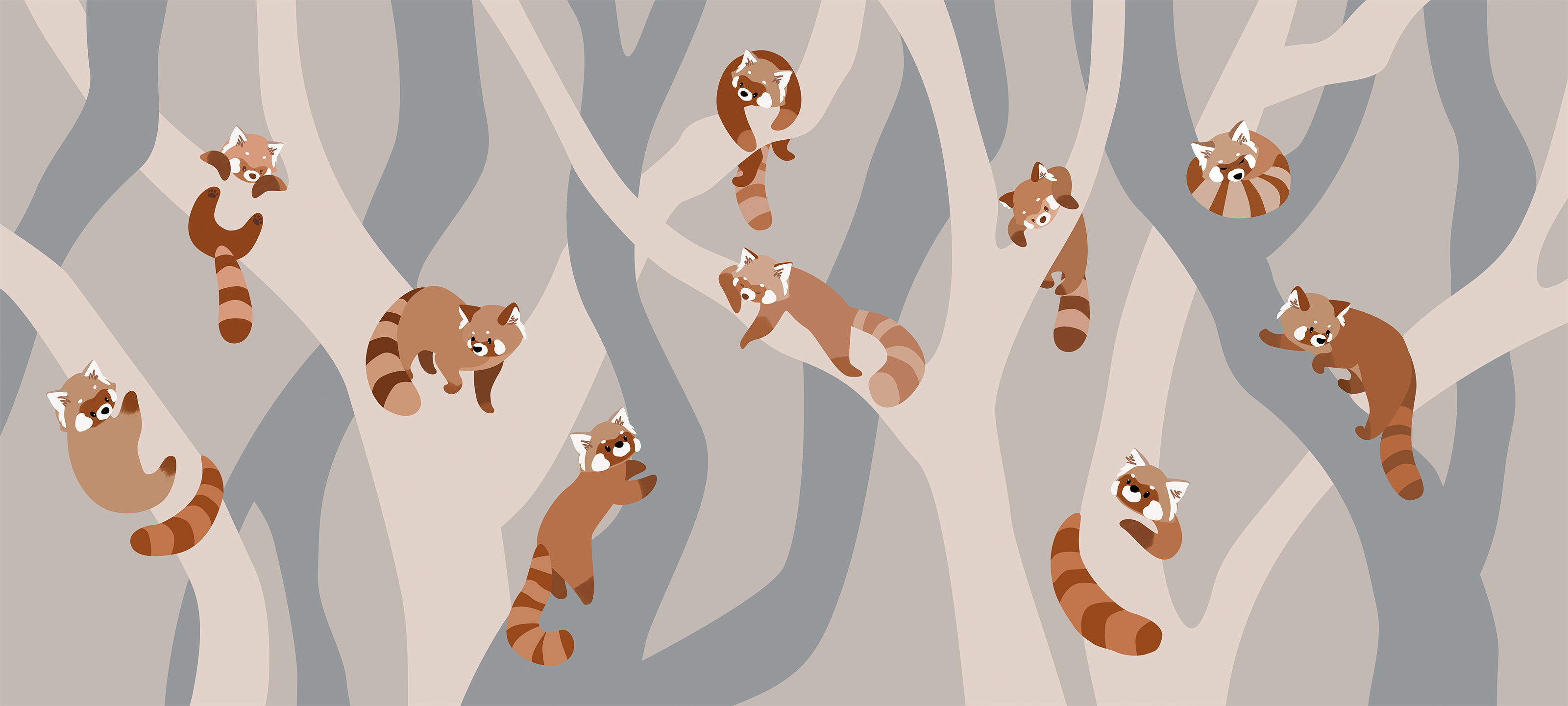 266406 Creativille Красные панды