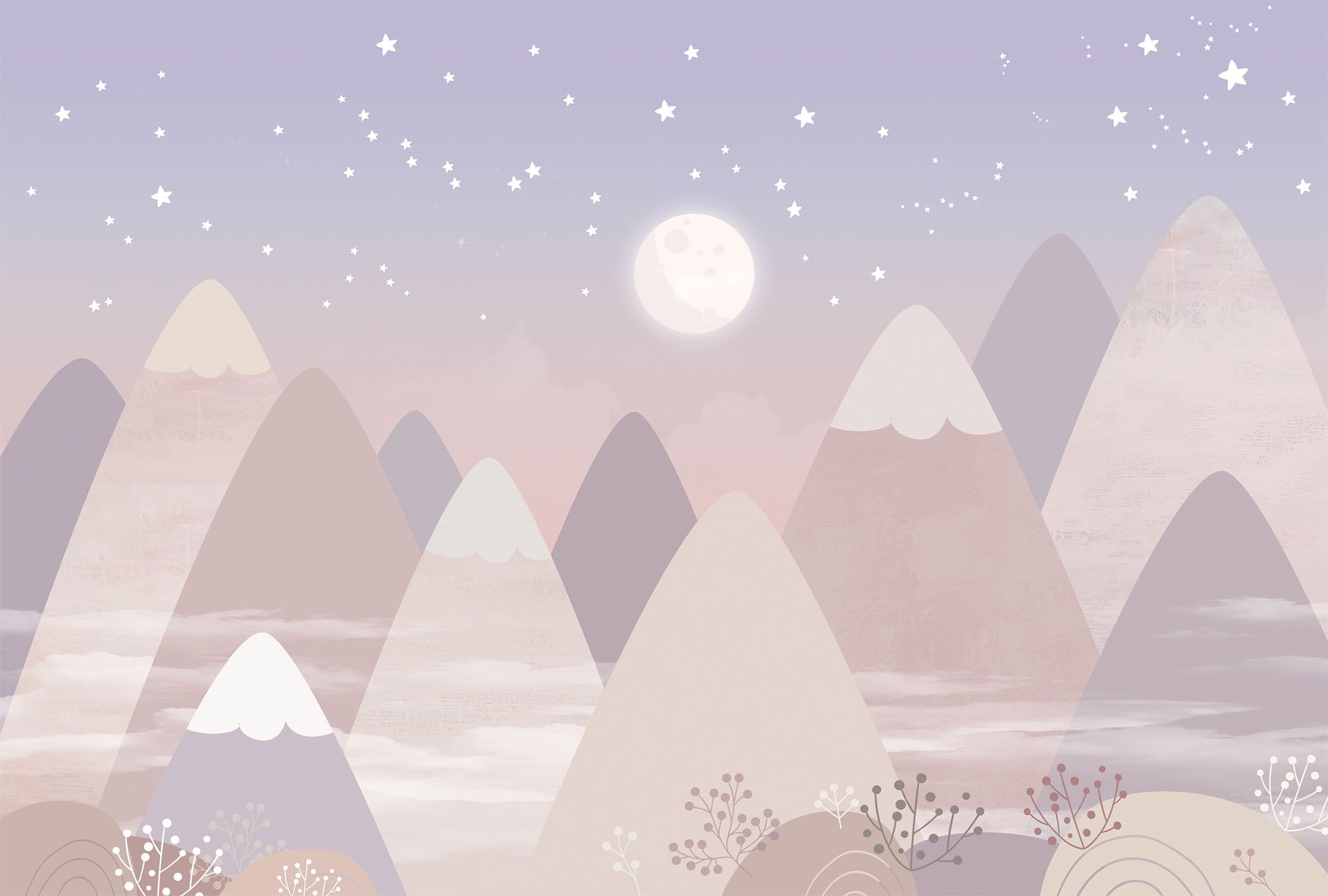 251267 Creativille горы под ночным небом