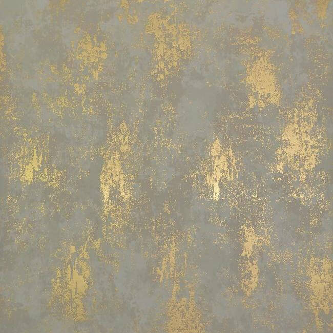 York  Color of the Year — Patina 2026  Nebula Wallpaper- Almond/Gold NW3573