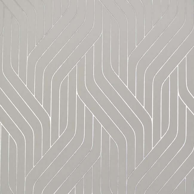 York  Antonina Vella Wallpaper  Ebb And Flow Wallpaper- Grey/Silver NW3519