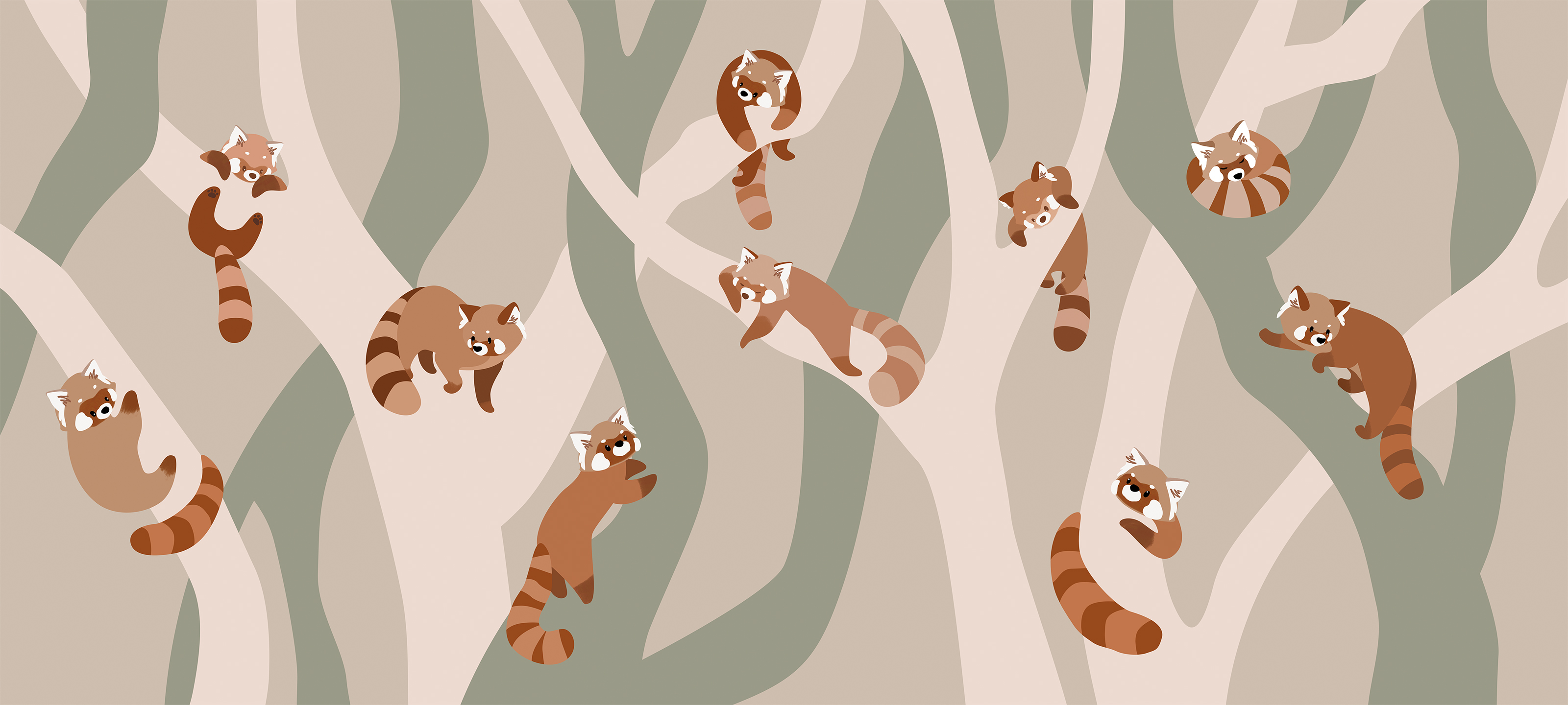 266409 Creativille Красные панды