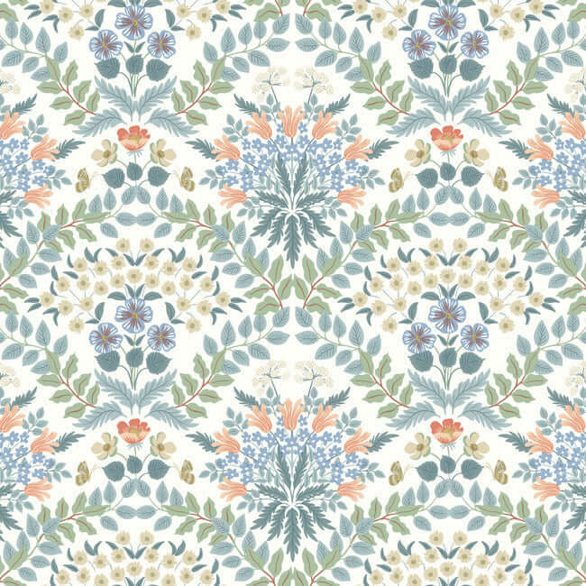 York  Rifle Paper Co.  Bramble Wallpaper- White RP7319