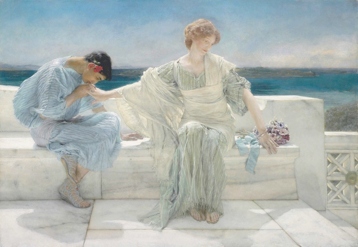 Affresco Античные сюжеты Lawrence Alma Tadema Ask Me No More