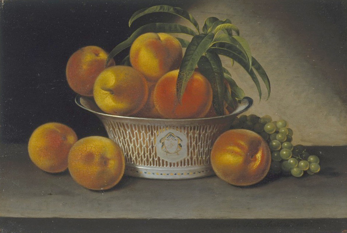 Affresco Raphaelle Peale, Still Life with Peaches