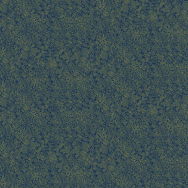 York  Rifle Paper Co. Wallcoverings  Champagne Dots Wallpaper- Gold & Navy RI5113