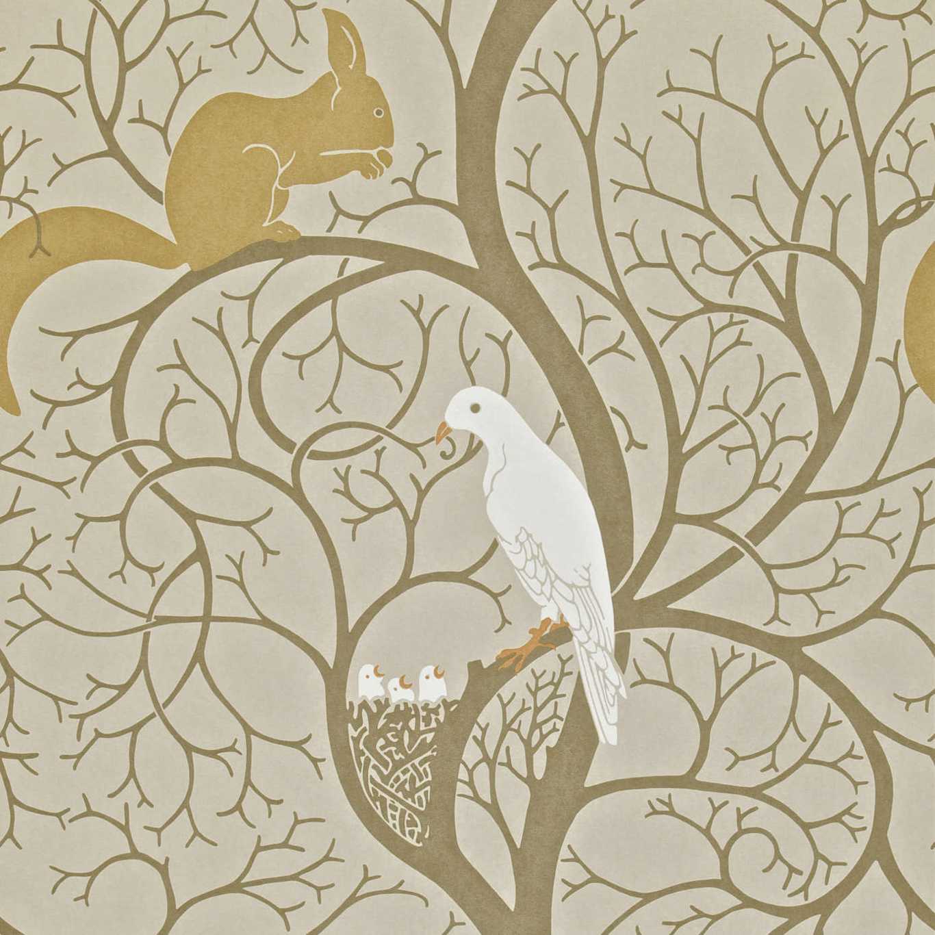 Sanderson Sanderson One Sixty Wallpapers Squirrel & Dove  DVIWSQ101