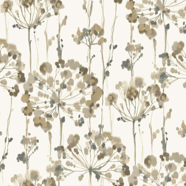 York  Candice Olson Wallcoverings  Flourish Premium Peel + Stick Wallpaper- Neutral PSW1097RL