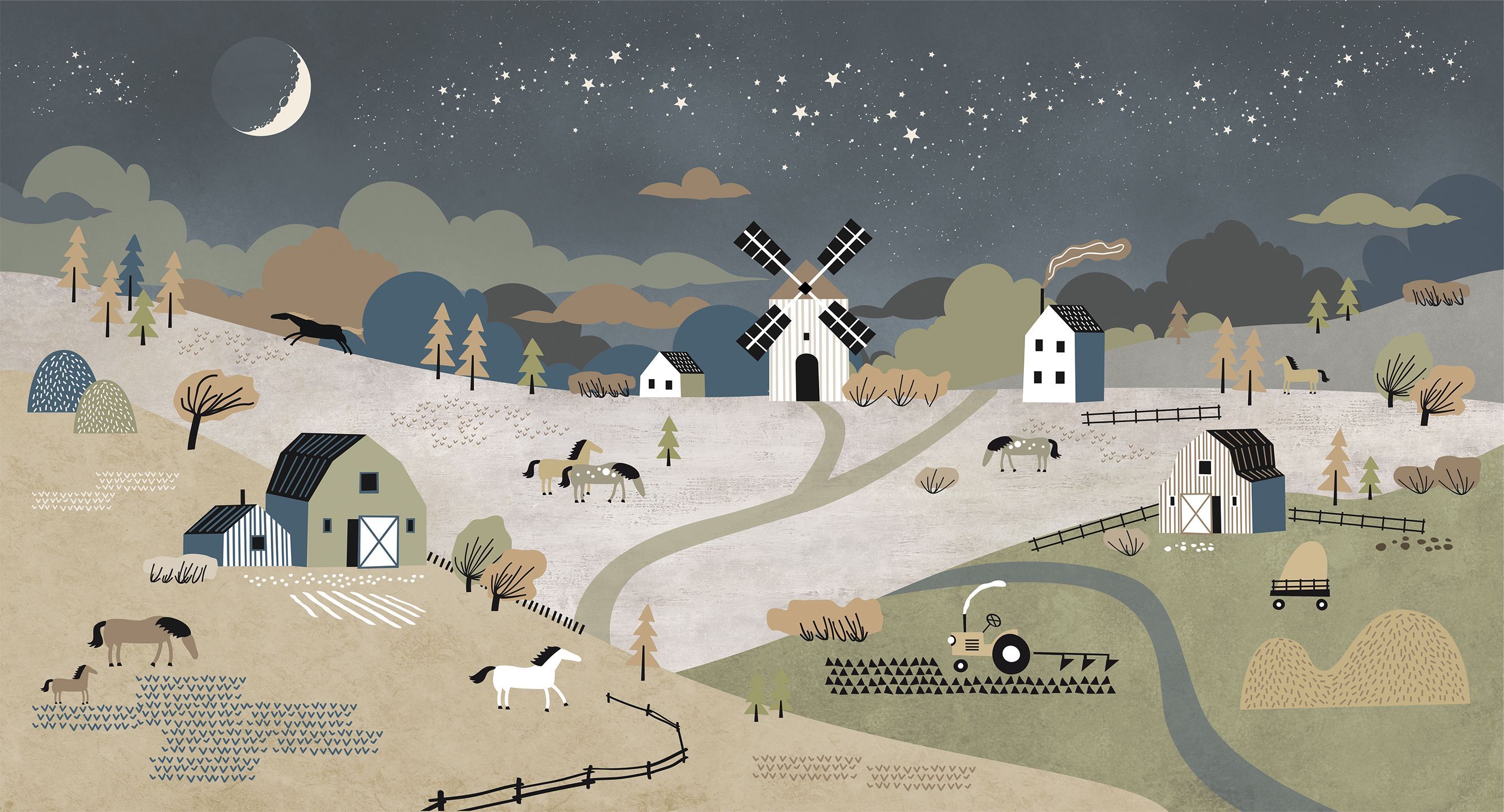 255208 Creativille ферма с конями