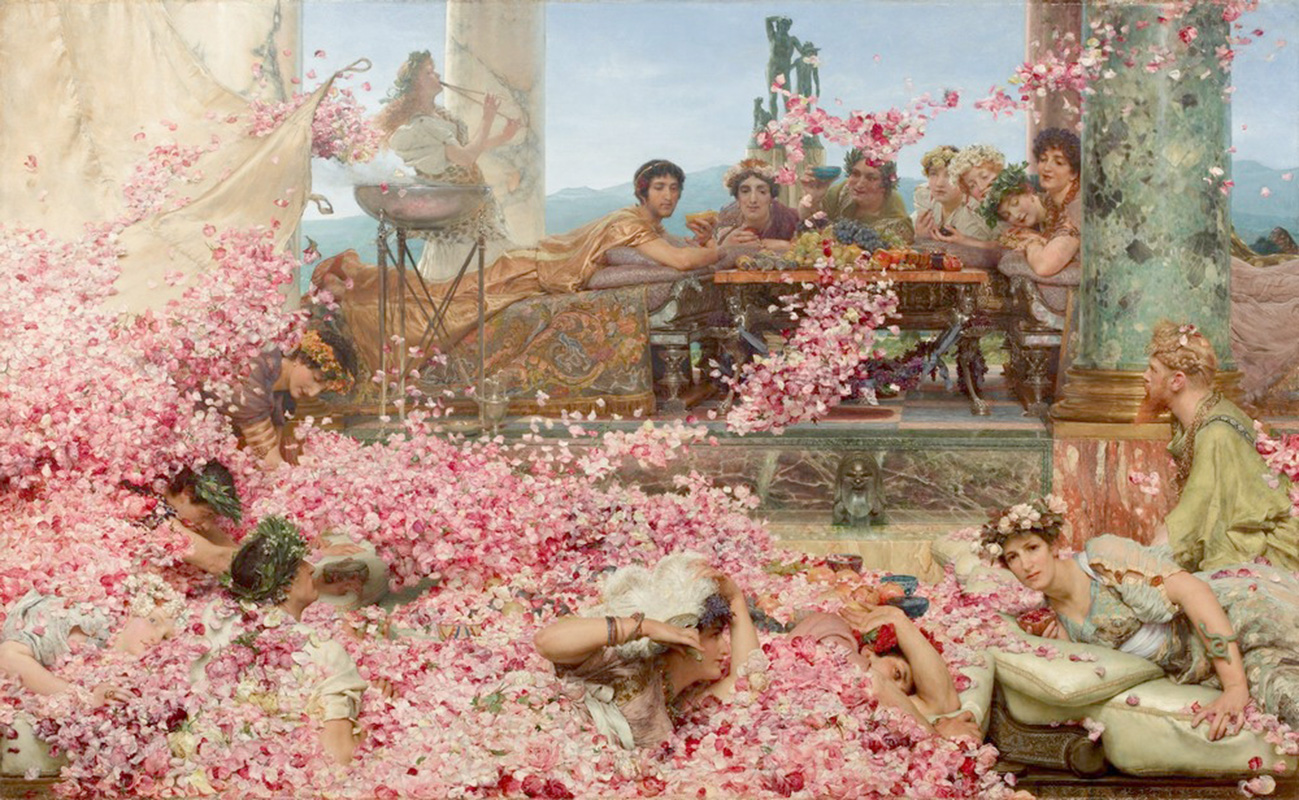 Affresco Античные сюжеты The Roses of Heliogabalus