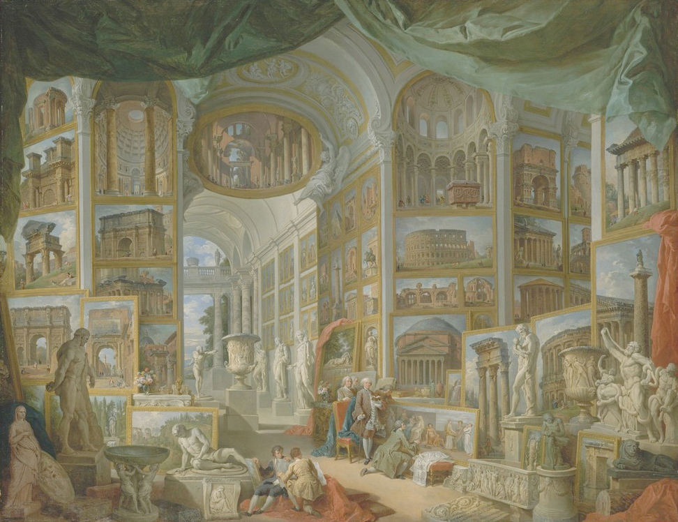 Affresco Жанровые сцены Giovanni Paolo Panini, Ancient Rome
