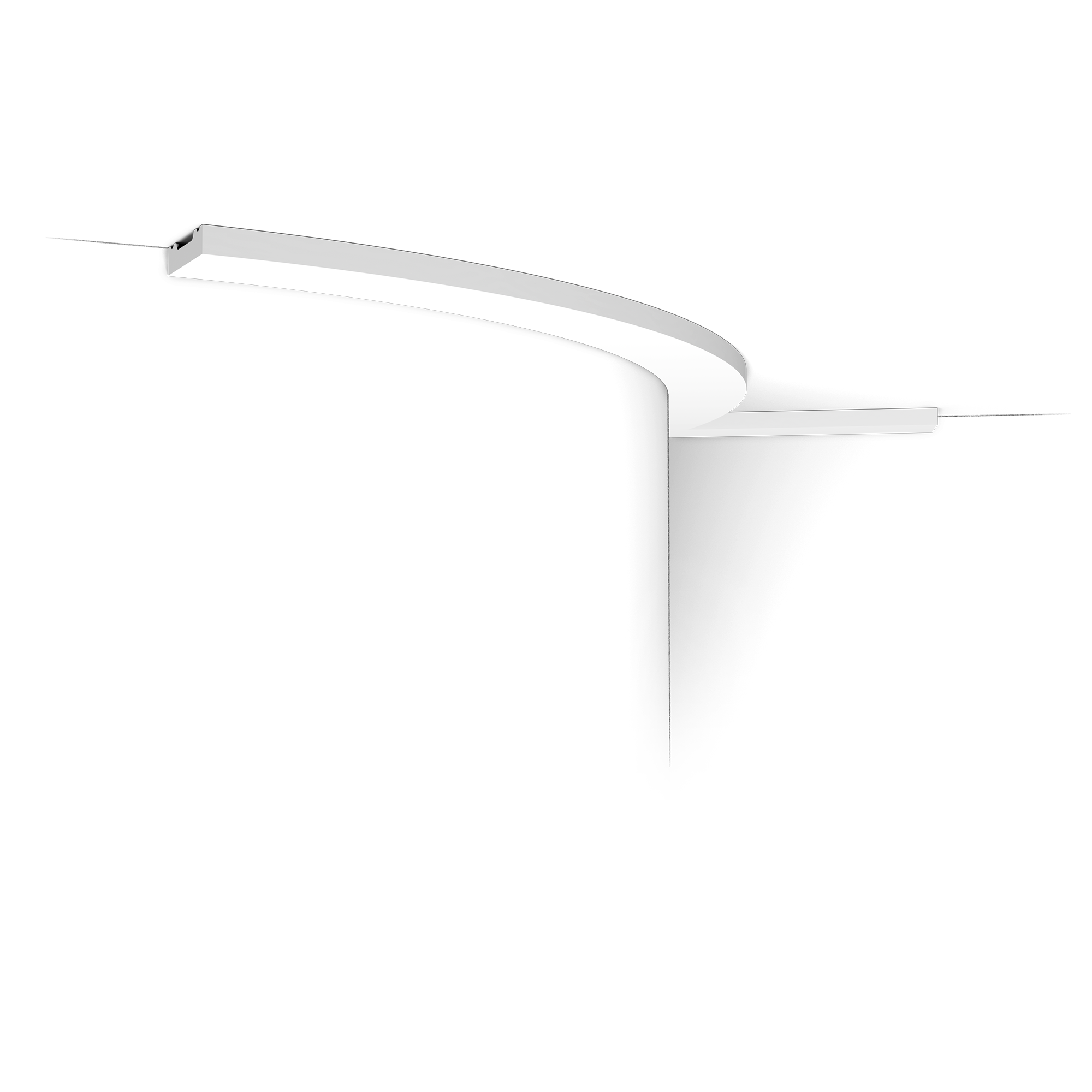 SX162F КВАДРАТ/SQUARE Гибкий потолочный карниз Orac