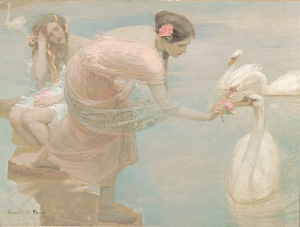 Affresco Жанровые сцены Rupert Bunny, A summer morning