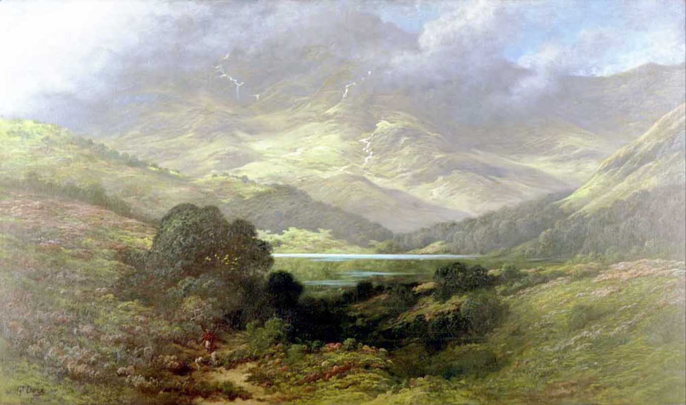 Affresco Классические пейзажи Gustave Dore Scottish Highlands