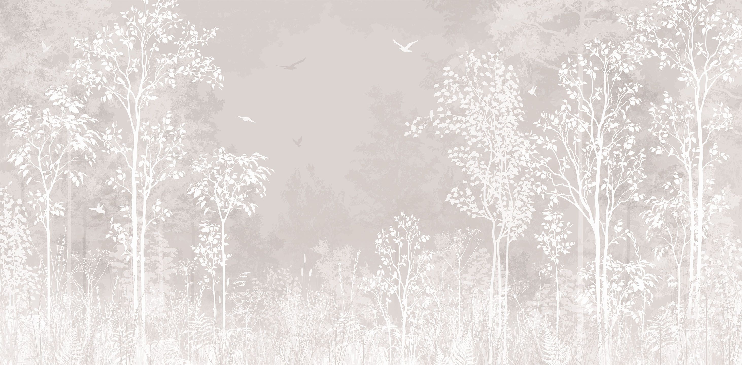 491554 Creativille силуэтный лес