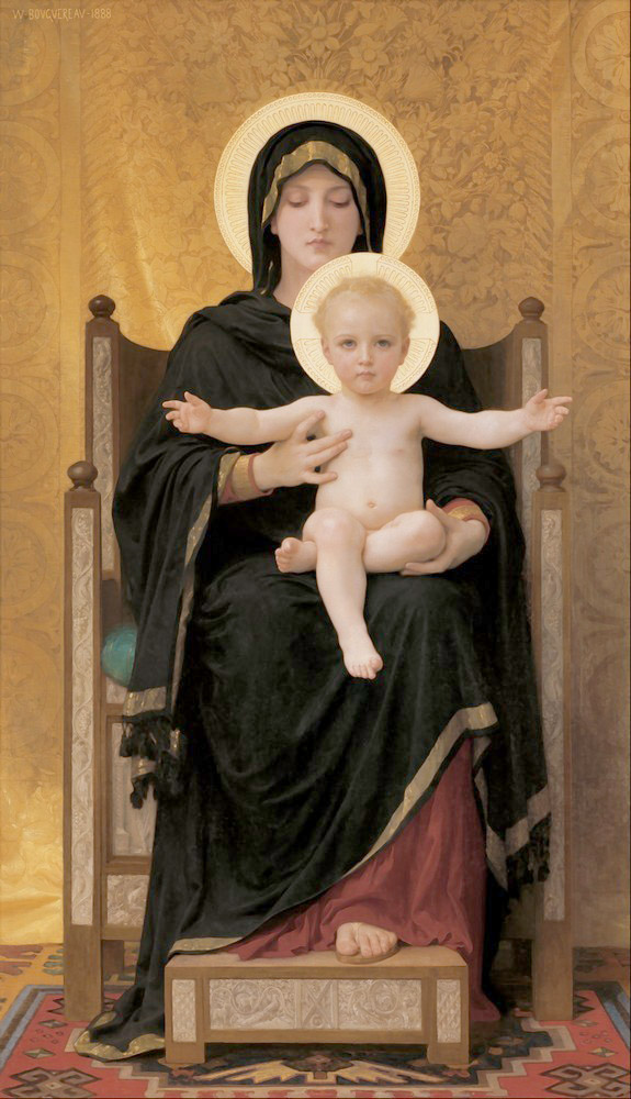 Affresco Библейские сюжеты William A. Bouguereau, Virgin and Child
