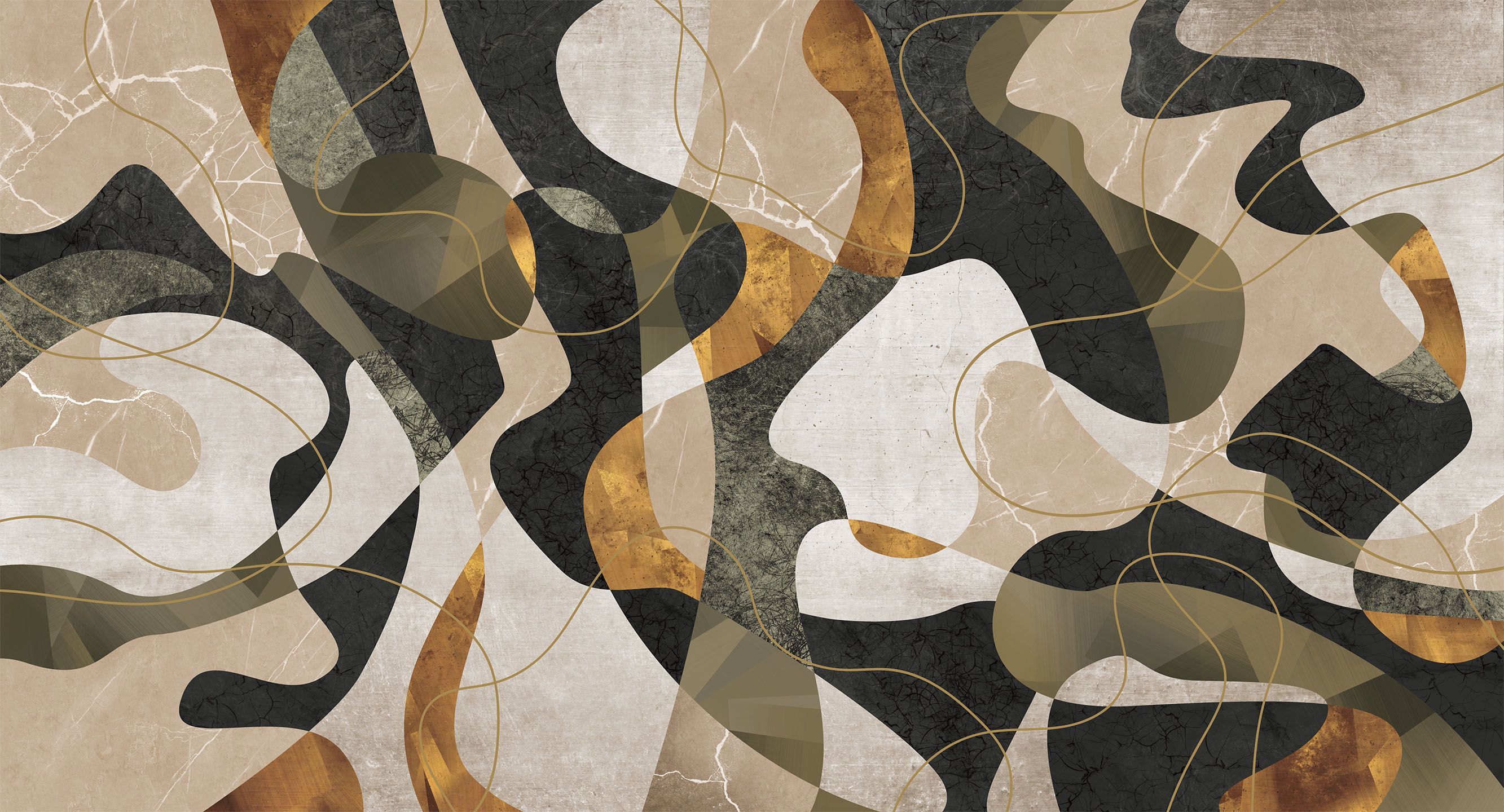 293053 Creativille абстракция с плавными фигурами