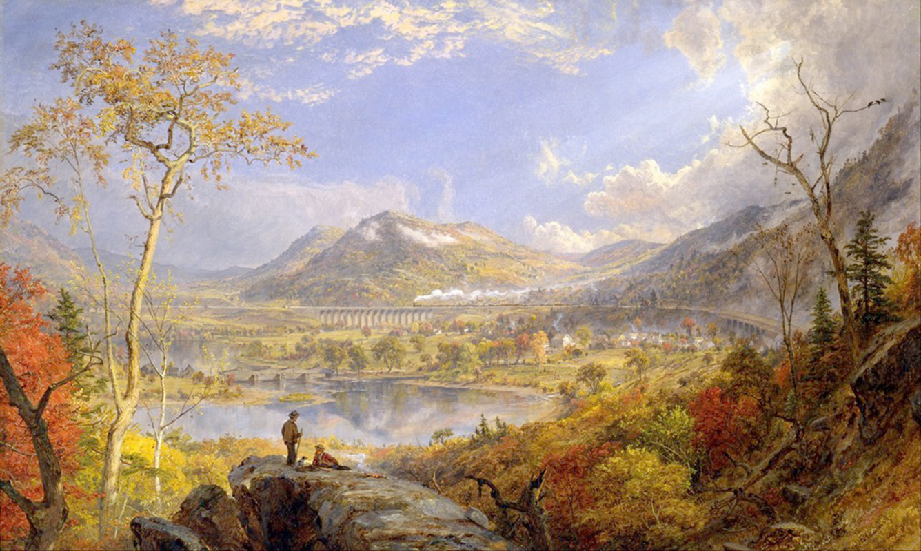 Affresco Классические пейзажи Jasper Francis Cropsey, Starrucca Viaduct Pennsylvania