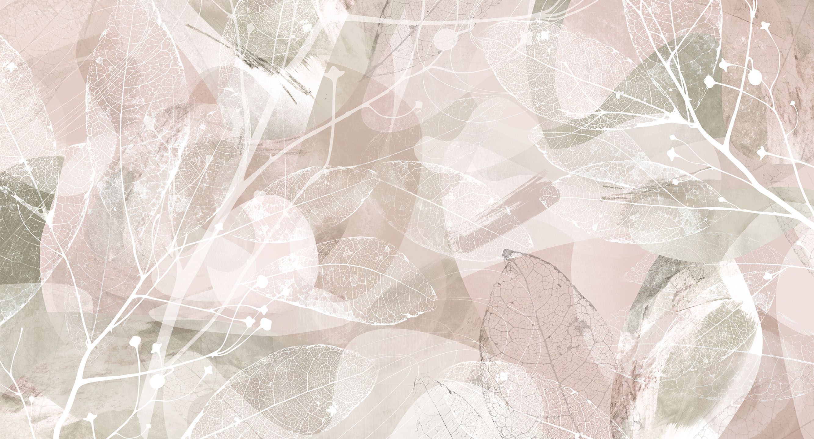 464204 Creativille коллаж в эко-стиле с листьями