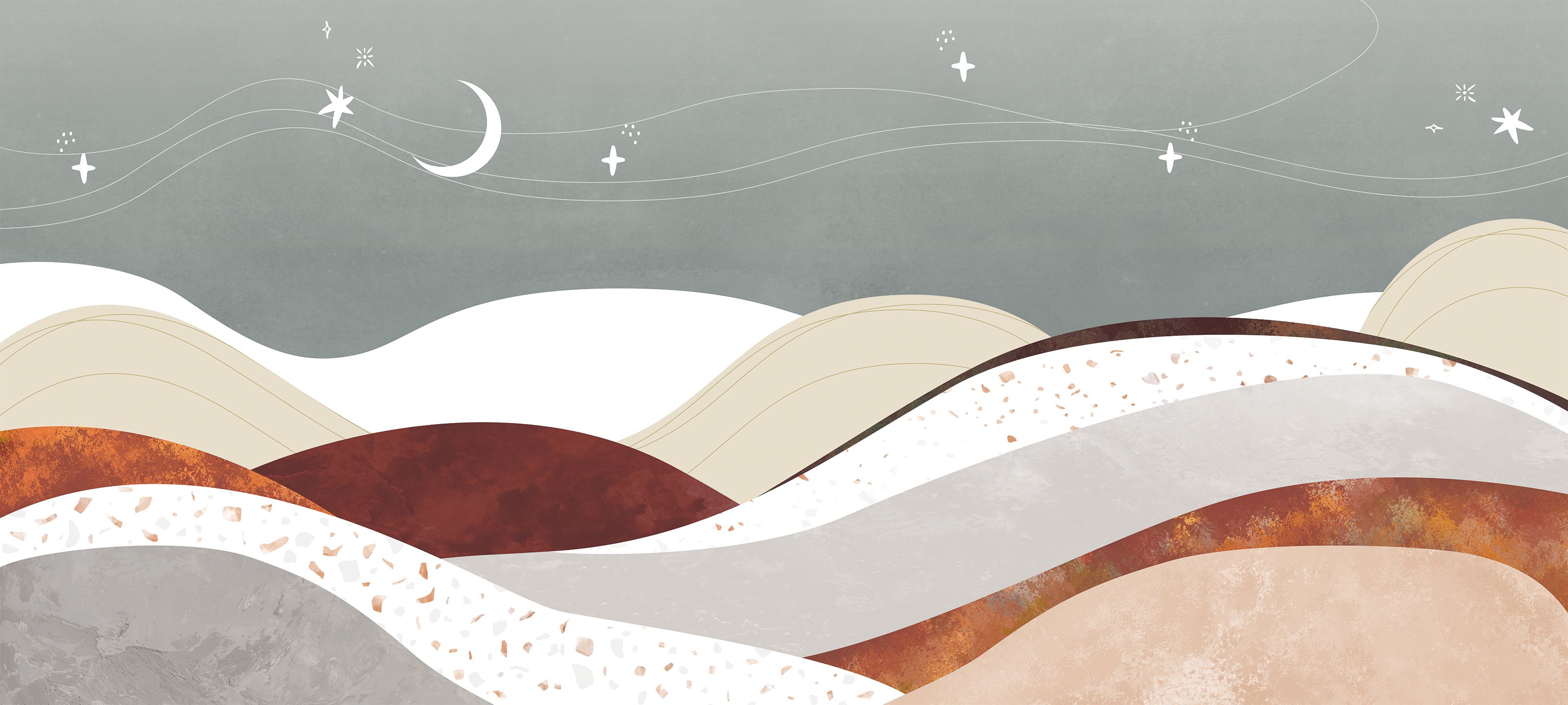 255551 Creativille вечерние холмы