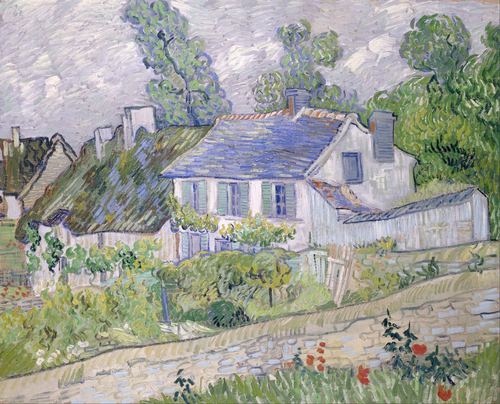 Affresco Импрессионисты и постимпрессионисты Vincent van Gogh, Houses at Auvers