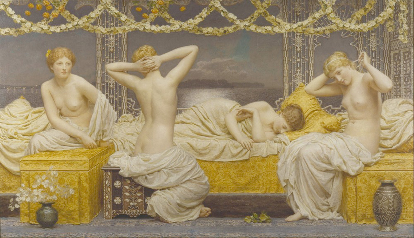 Affresco Античные сюжеты Albert Joseph Moore A Summer Night